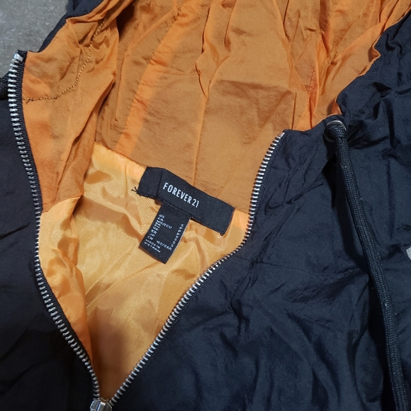 Multicolored Colorblock F21 Windbreaker Hoodie - Picture 3 of 3